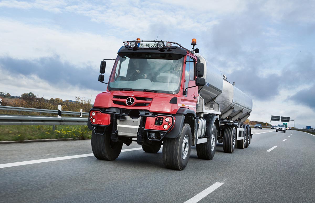 Unimog zum Transport in der Landwirtschaft