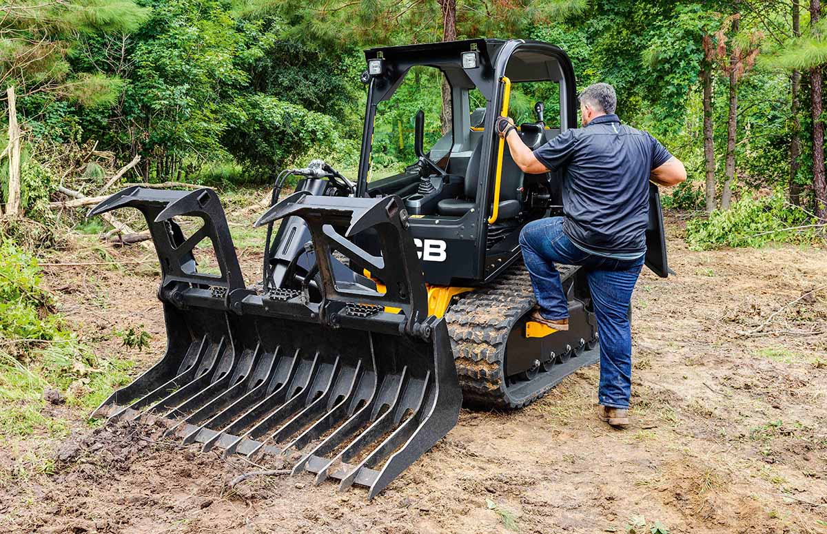 HiViz-2 WEB JCB Kompaktraupenlader mit Greifer