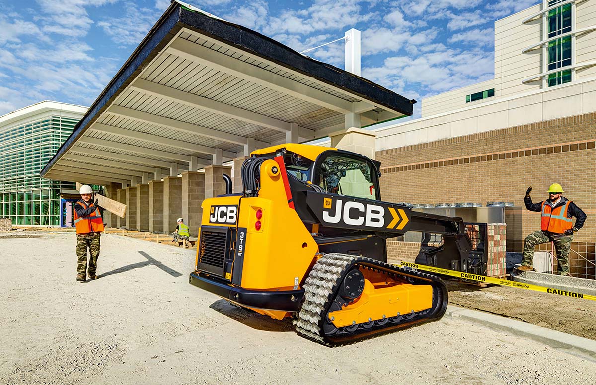 JCB Kompaktraupenlader mit Gabel