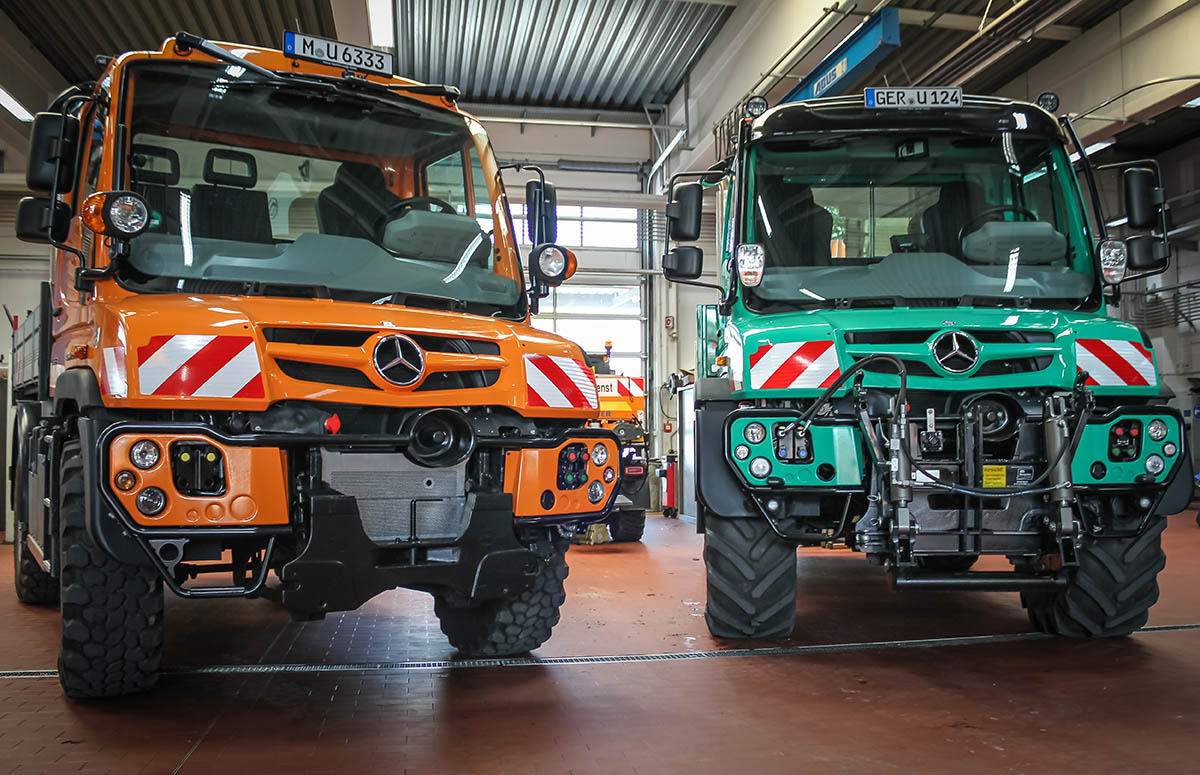 Unimog U318 Geräteträger und Unimog U429 Agrar