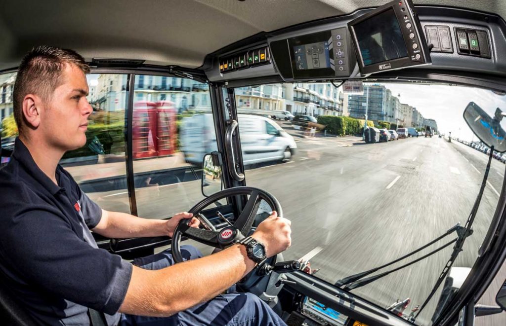 Fahrerkabine im Betrieb Swingo 200+