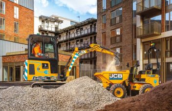 JCB elektrischer Minibagger und Rad Dumper