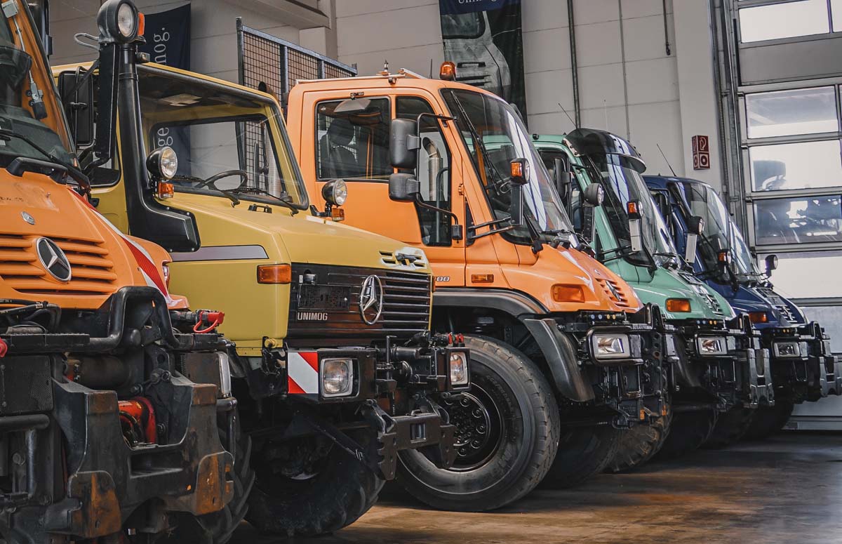 Gebrauchte Unimog in Reihe