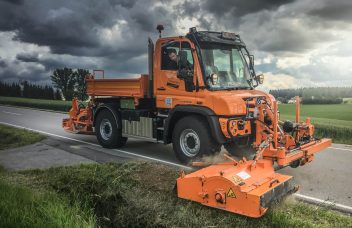 Bankettpflege mit Unimog