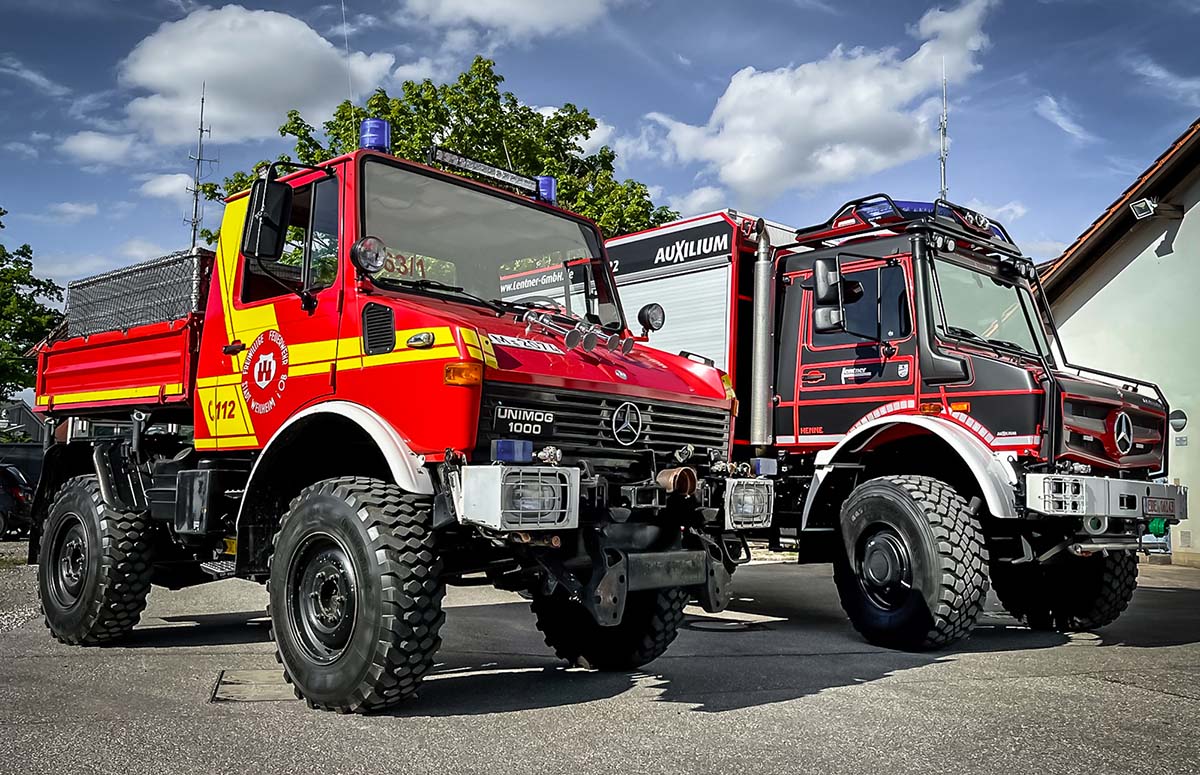 Unimog U 1000 der FFW Weilheim & HENNE Vorführer U 5023