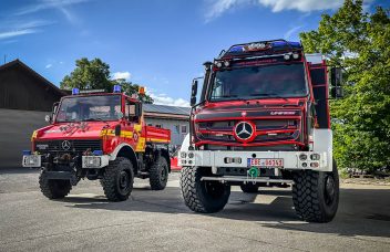 Feuerwehrvorführung Weilheim, Unimog U 5023 TLF 3000