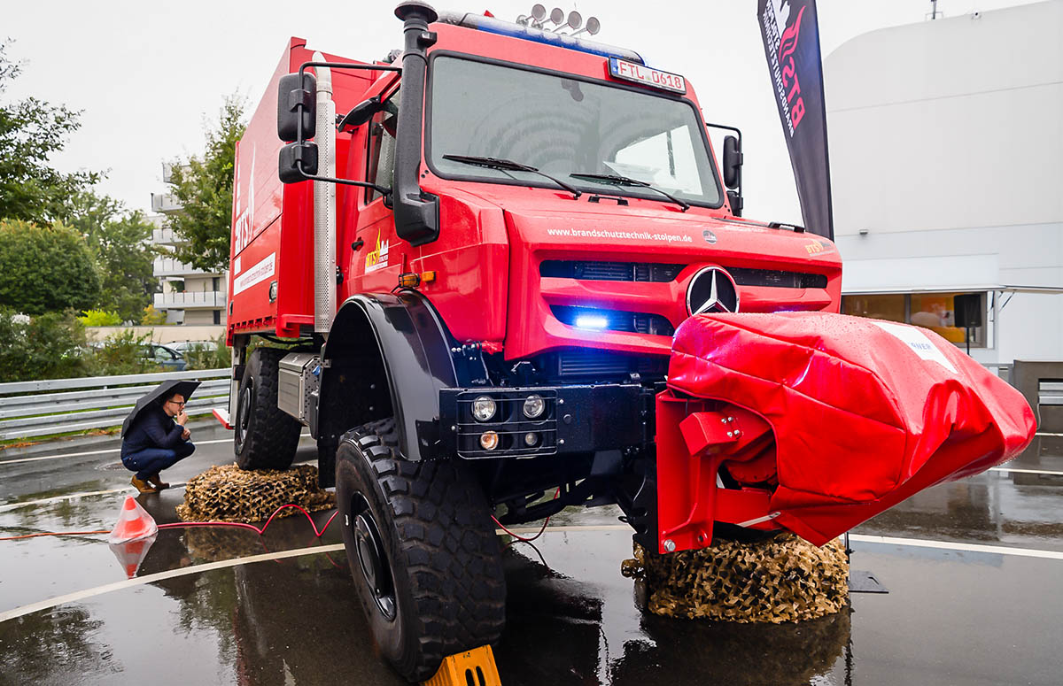 Unimog U 5023 Gerätewagen Logistik „Gelände“ von Brandschutztechnik Stolpen GmbH