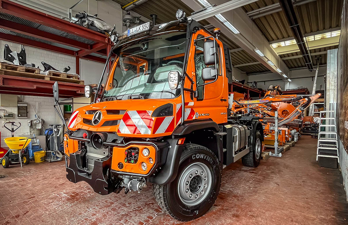 Unimog U535 bei der Auslieferung