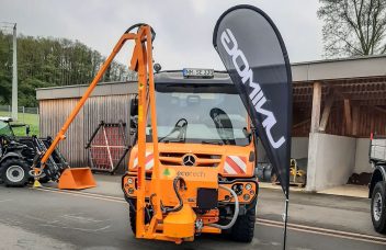 Unimog mit Gießarm von Ecotech