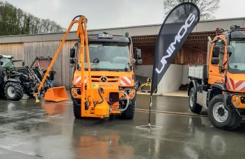 Unimog mit Ecotech Gießarm auf dem Hansa Tag 2024