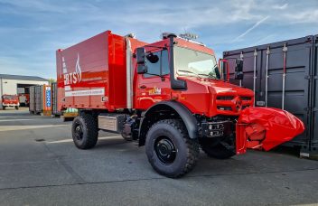 Unimog U 5023 GW-L von der Brandschutztechnik Stolpen GmbH