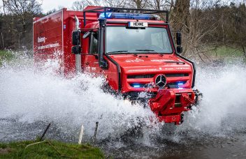 Feuerwehr Universalfahrzeug Unimog von Brandschutztechnik Stolpen