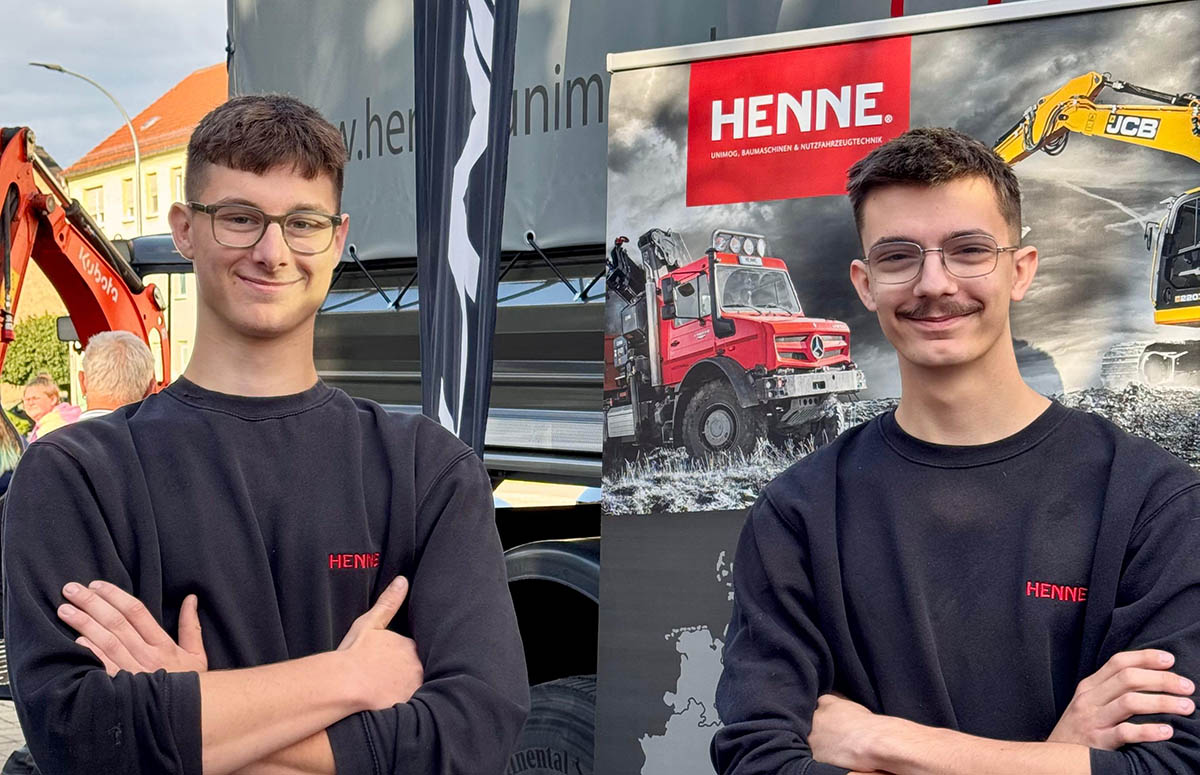 Henne auf der Ausbildungsmesse in Delitzsch