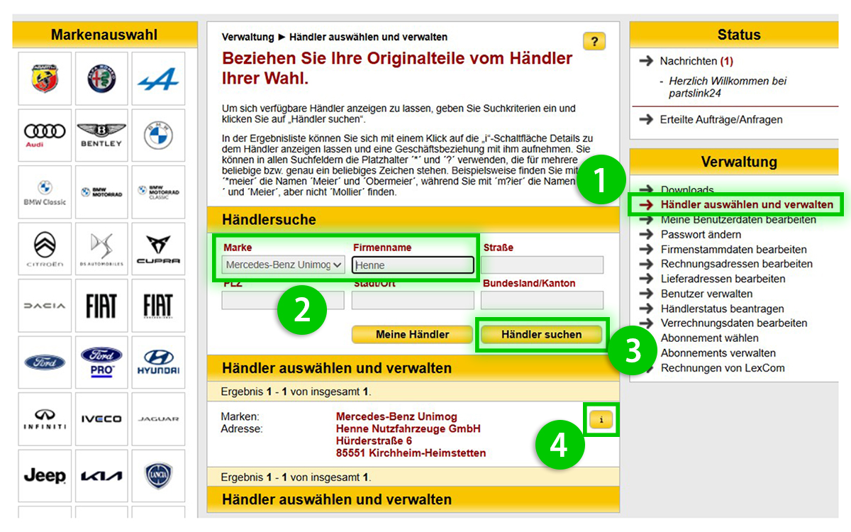 Partslink24 Filiale Henne, jetzt wechseln. Partslink24 Filiale Henne, jetzt wechseln.